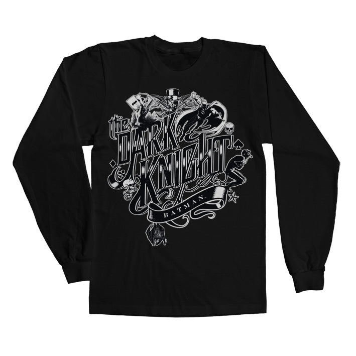 Inked Dark Knight Long Sleeve Tee showcasing Inked Dark Knight Long Sleeve Tee design