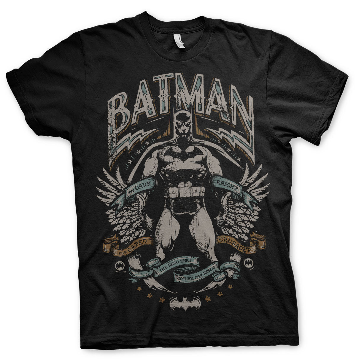 Dark Knight Crusader T-Shirt showcasing Dark Knight Crusader design