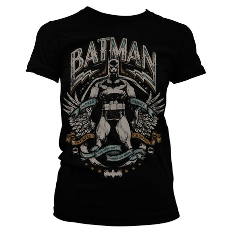 Dark Knight Crusader Girly Tee showcasing Dark Knight Crusader design