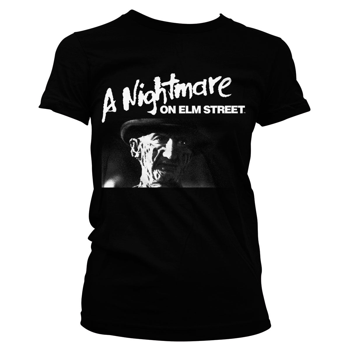 A Nightmare On Elm Street Girly Tee showcasing  design