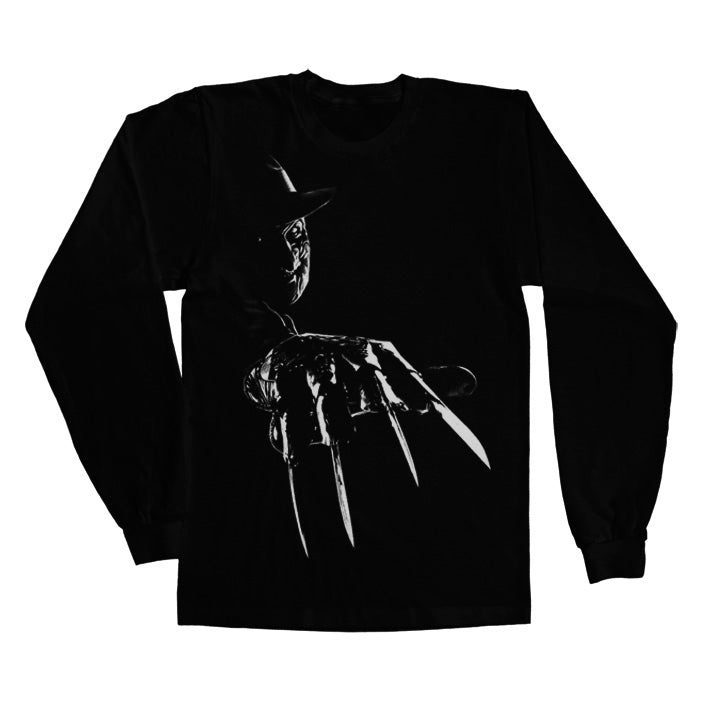 Freddy Krueger Long Sleeve Tee showcasing Freddy Krueger Long Sleeve Tee design