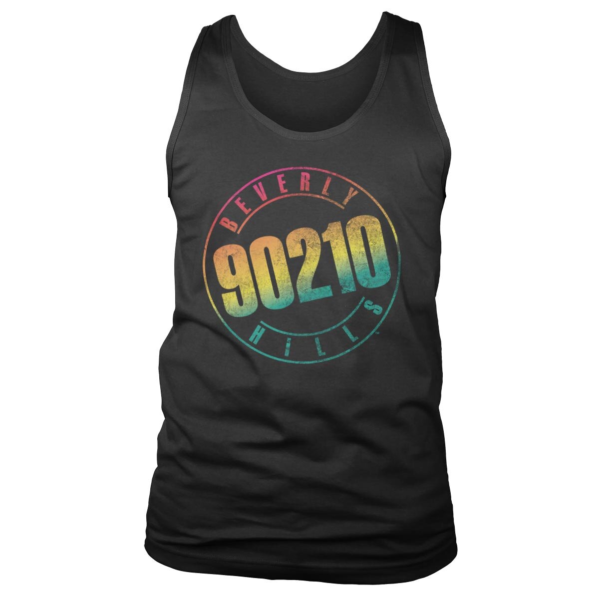 Beverly Hills Distressed Logo Tank Top showcasing Distressed Logo design