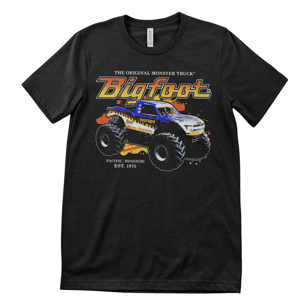 BIGFOOT - The Original Monster Truck T-Shirt showcasing - The Original Monster Truck design