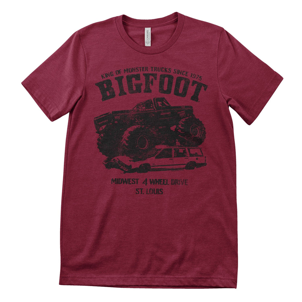 BIGFOOT - Monster Car Crush Mens T-Shirt
