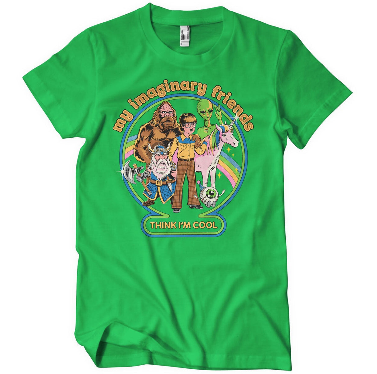 Steven Rhodes - My Imaginary Friends Think I'm Cool Mens T-Shirt