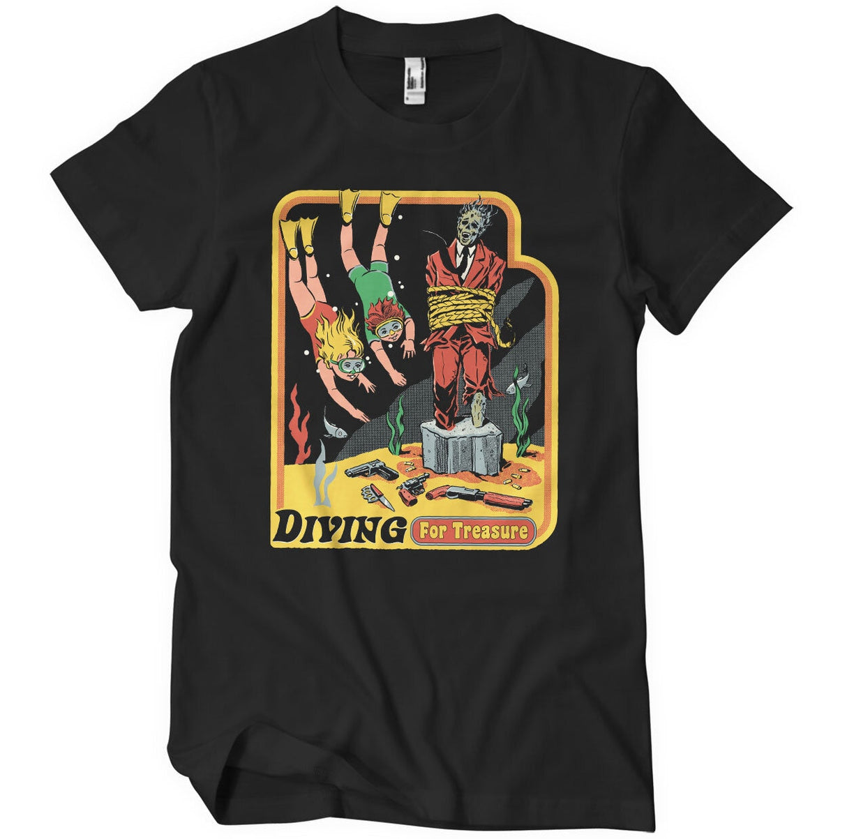 Steven Rhodes - Diving for Treasure Mens T-Shirt