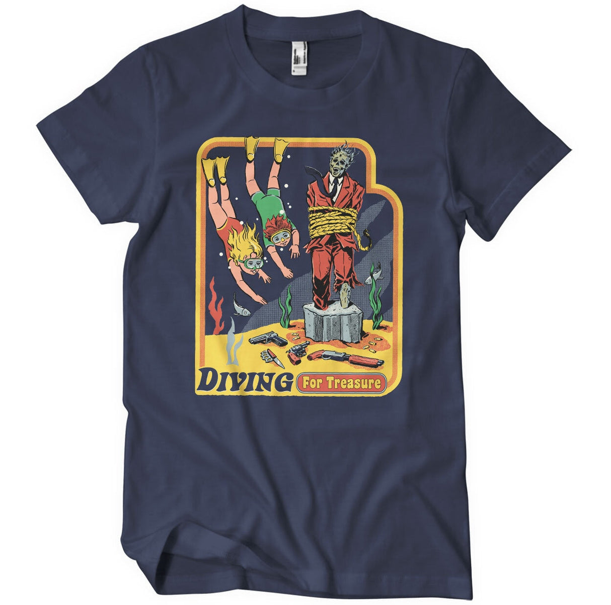Steven Rhodes - Diving for Treasure Mens T-Shirt