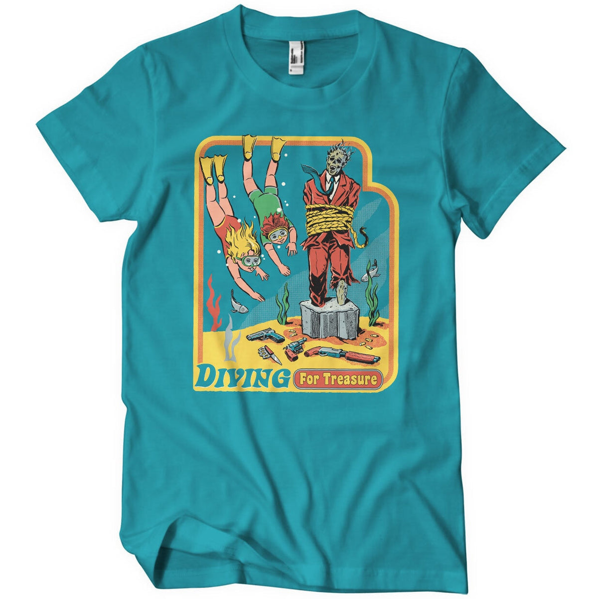 Steven Rhodes - Diving for Treasure Mens T-Shirt