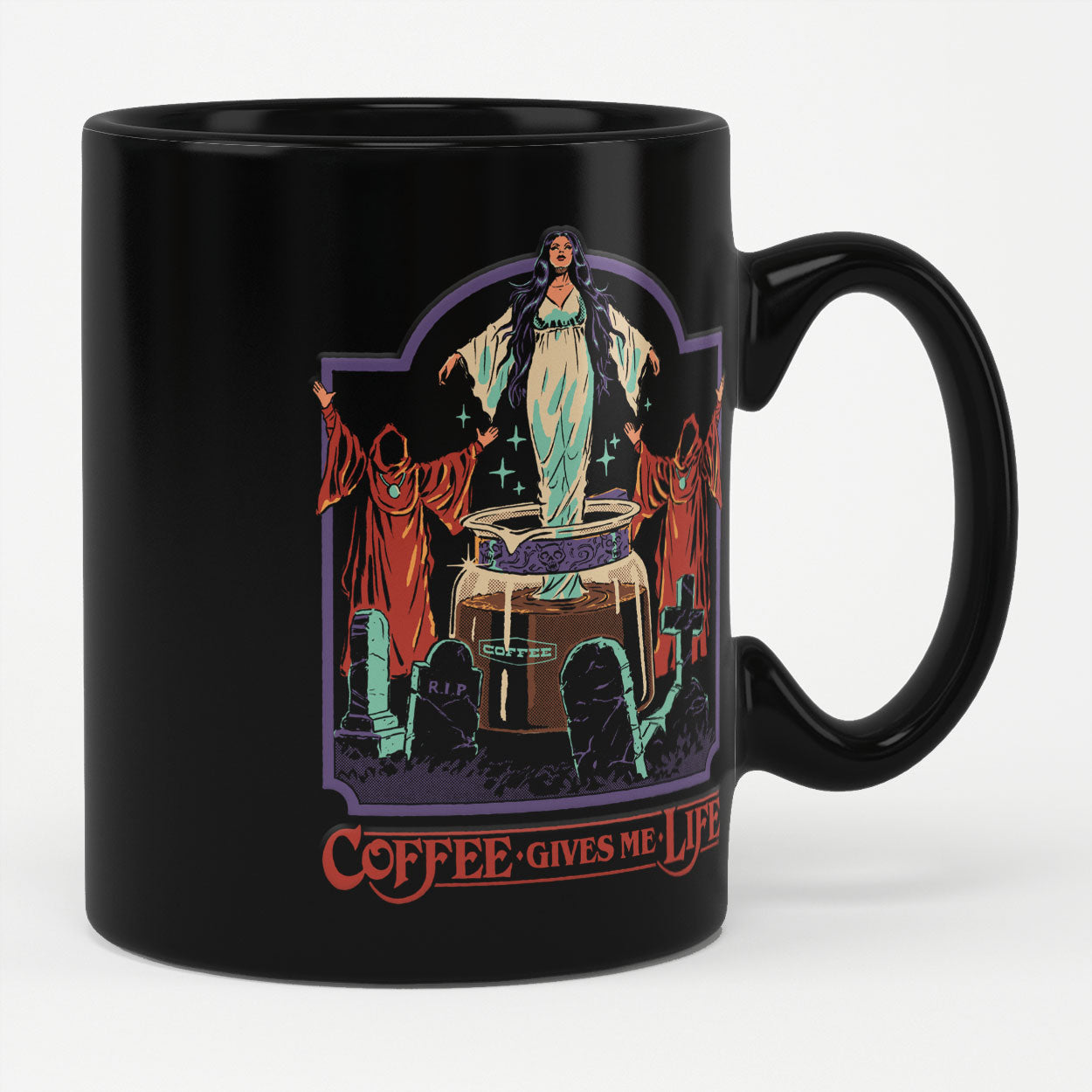 Steven Rhodes - Coffee Gives Me Life Coffee Mug