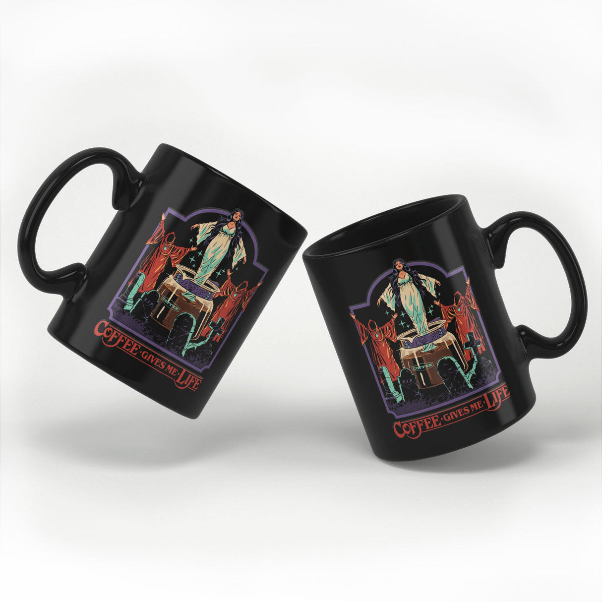 Steven Rhodes - Coffee Gives Me Life Coffee Mug