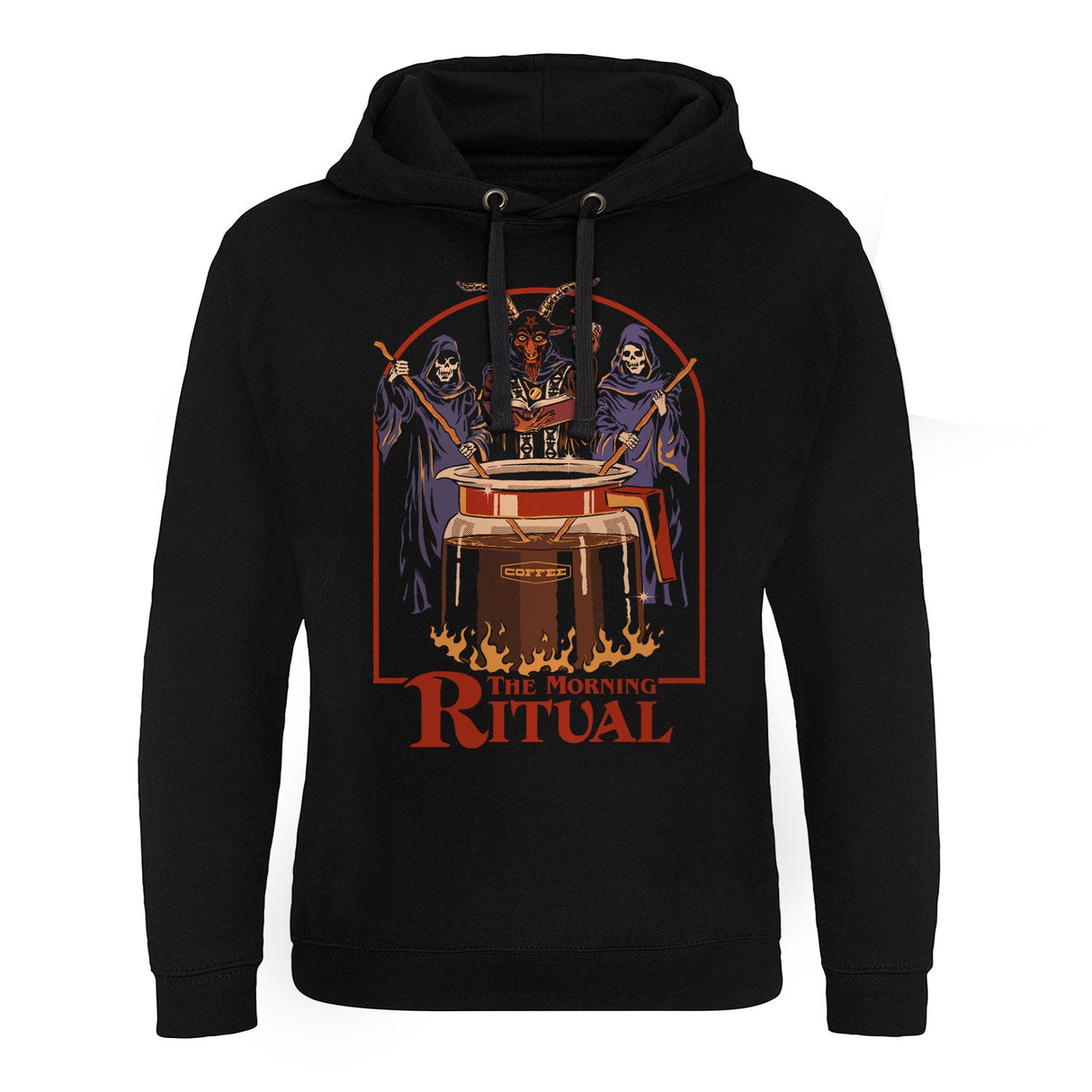 The Morning Ritual Epic Hoodie showcasing The Morning Ritual design