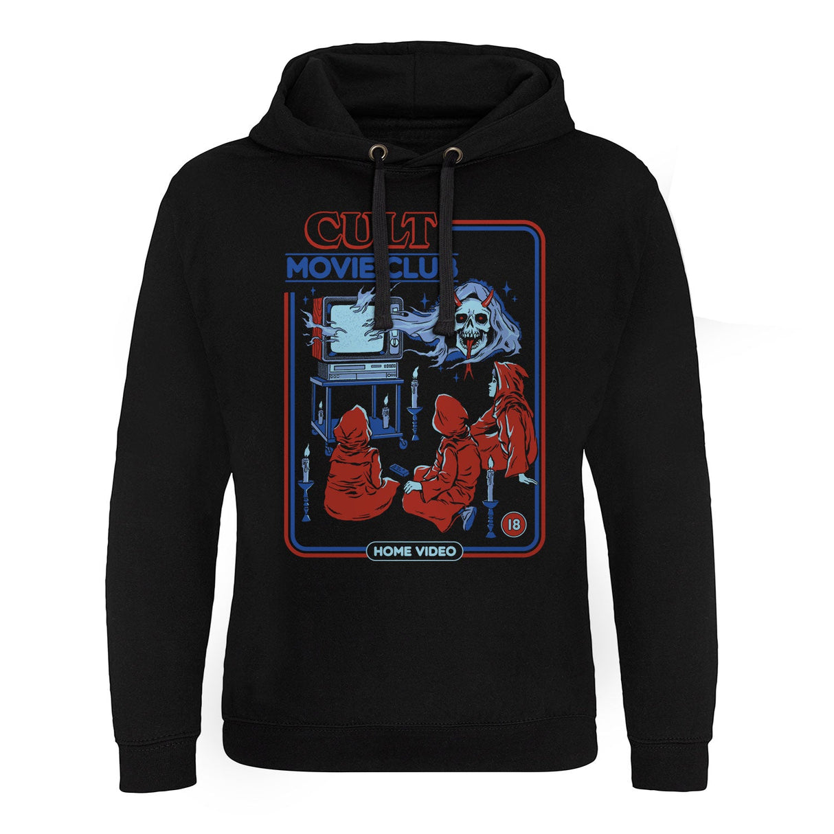 Cult Movie Club Epic Hoodie showcasing Cult Movie Club design