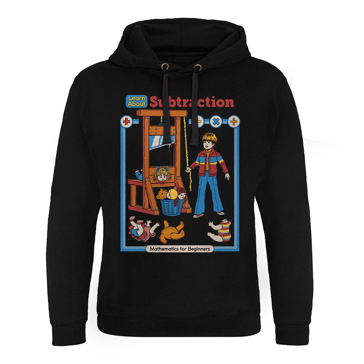 Learn About Subtraction Epic Hoodie showcasing Learn About Subtraction design