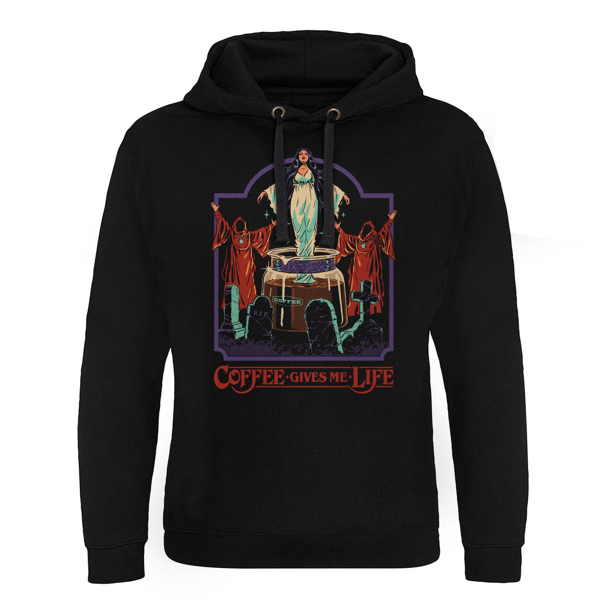 Coffee Gives Me Life Epic Hoodie showcasing Coffee Gives Me Life design