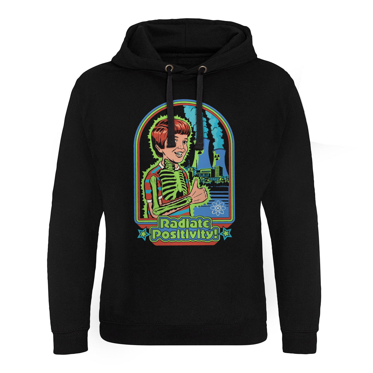 Steven Rhodes - Radiate Positivity Epic Hoodie showcasing - Radiate Positivity design
