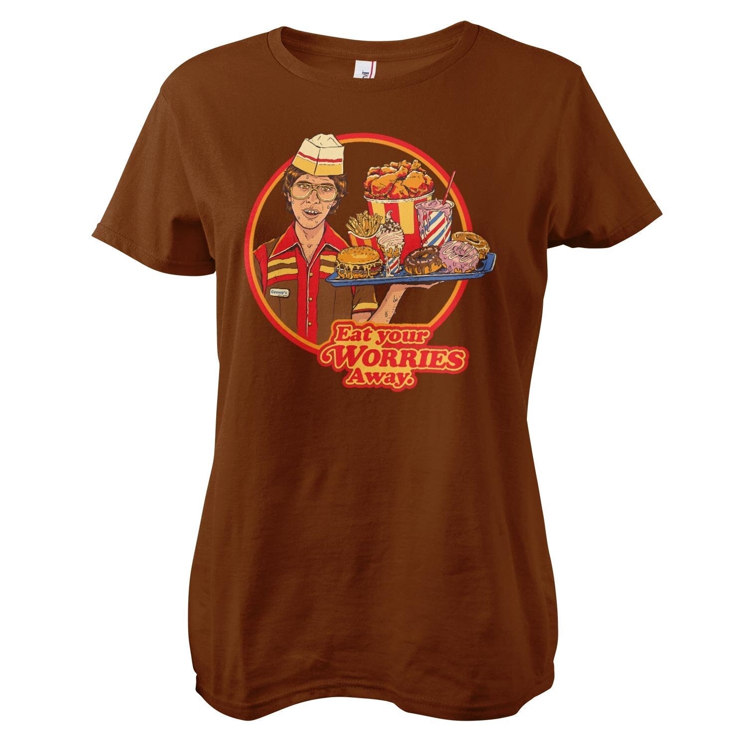 Steven Rhodes - Eat Your Worries Away Women T-Shirt