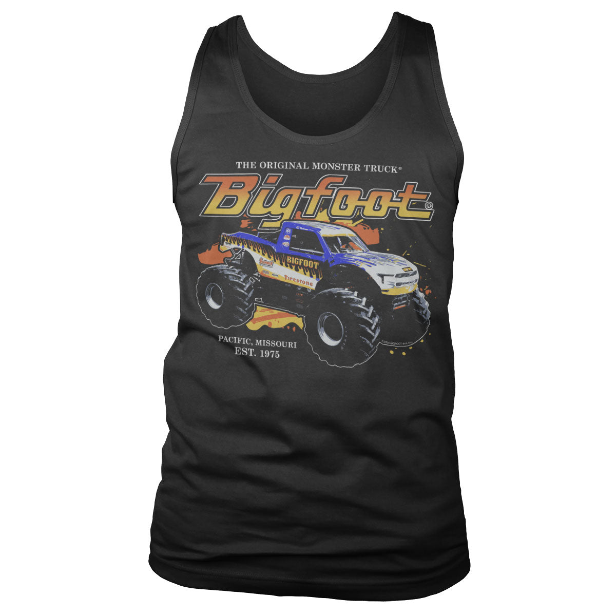 BIGFOOT - The Original Monster Truck Tank Top showcasing - The Original Monster Truck design