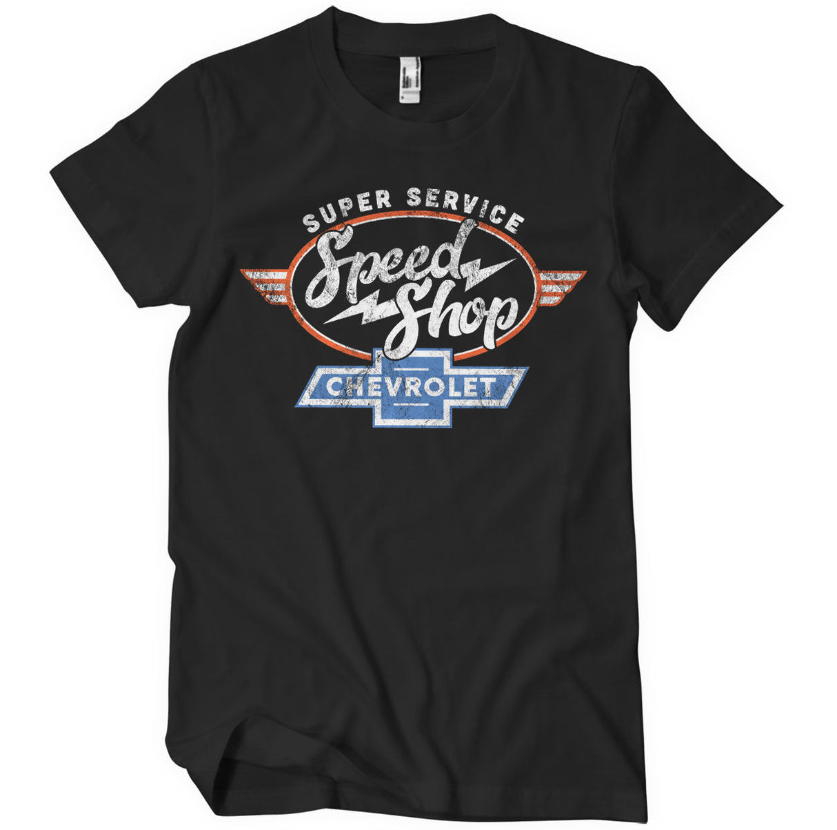 Chevrolet Speed Shop T-Shirt showcasing Speed Shop design