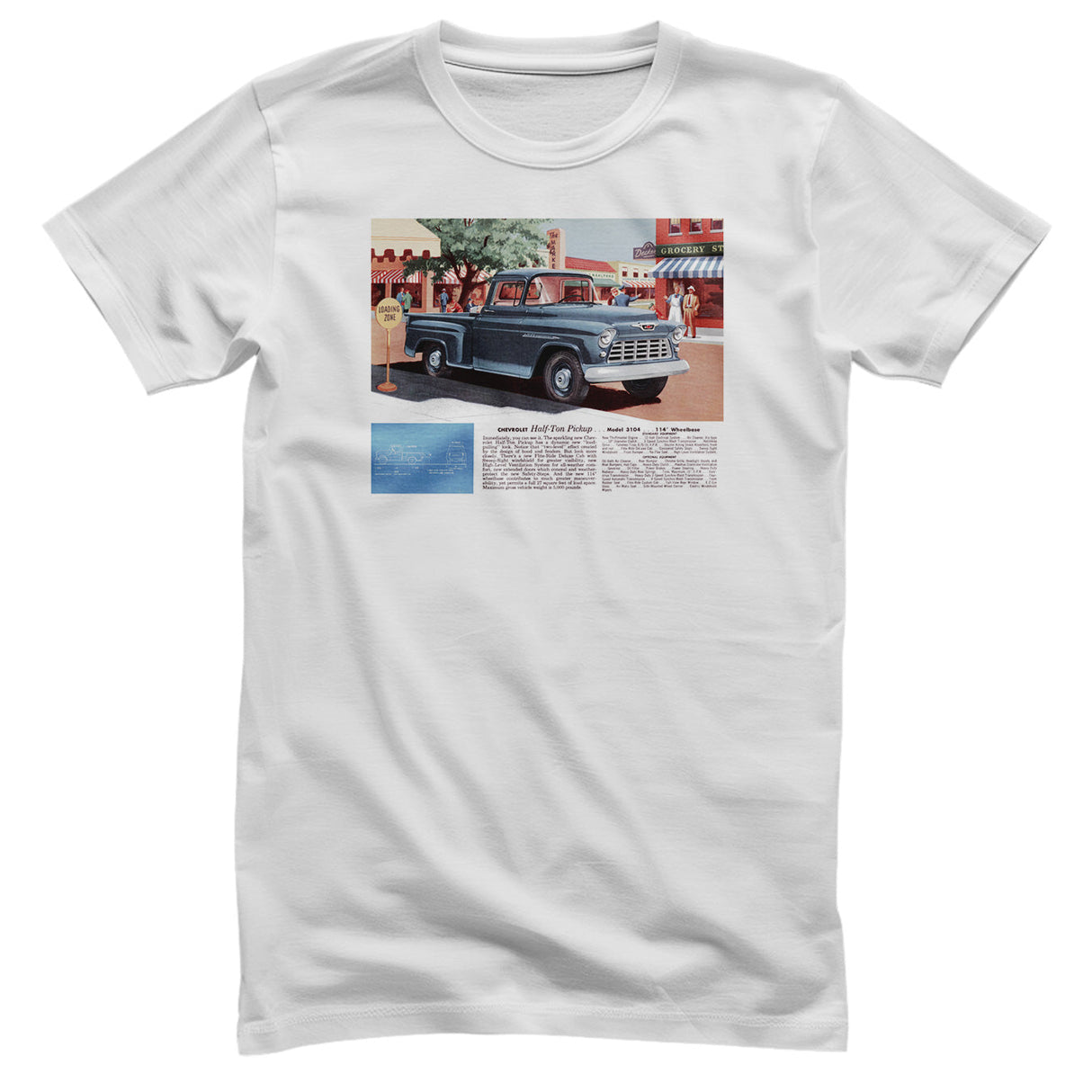 Chevrolet - Chevy Half-Ton Pickup Retro Add Mens T-Shirt