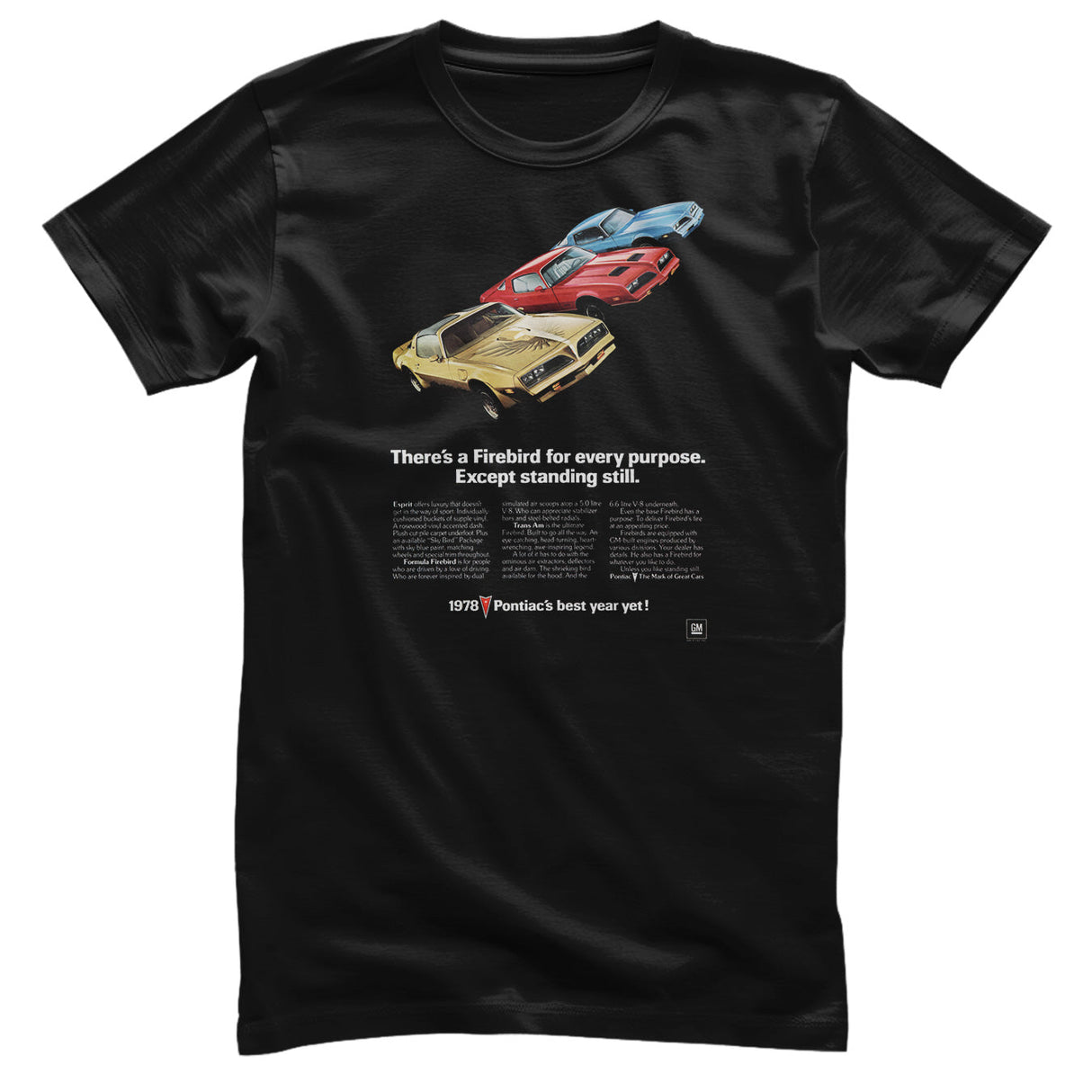 Chevrolet - Pontiac Firebird 1978 Retro Add Mens T-Shirt
