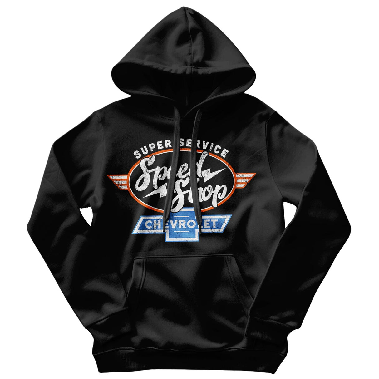 Chevrolet Speed Shop Hoodie showcasing Speed Shop design