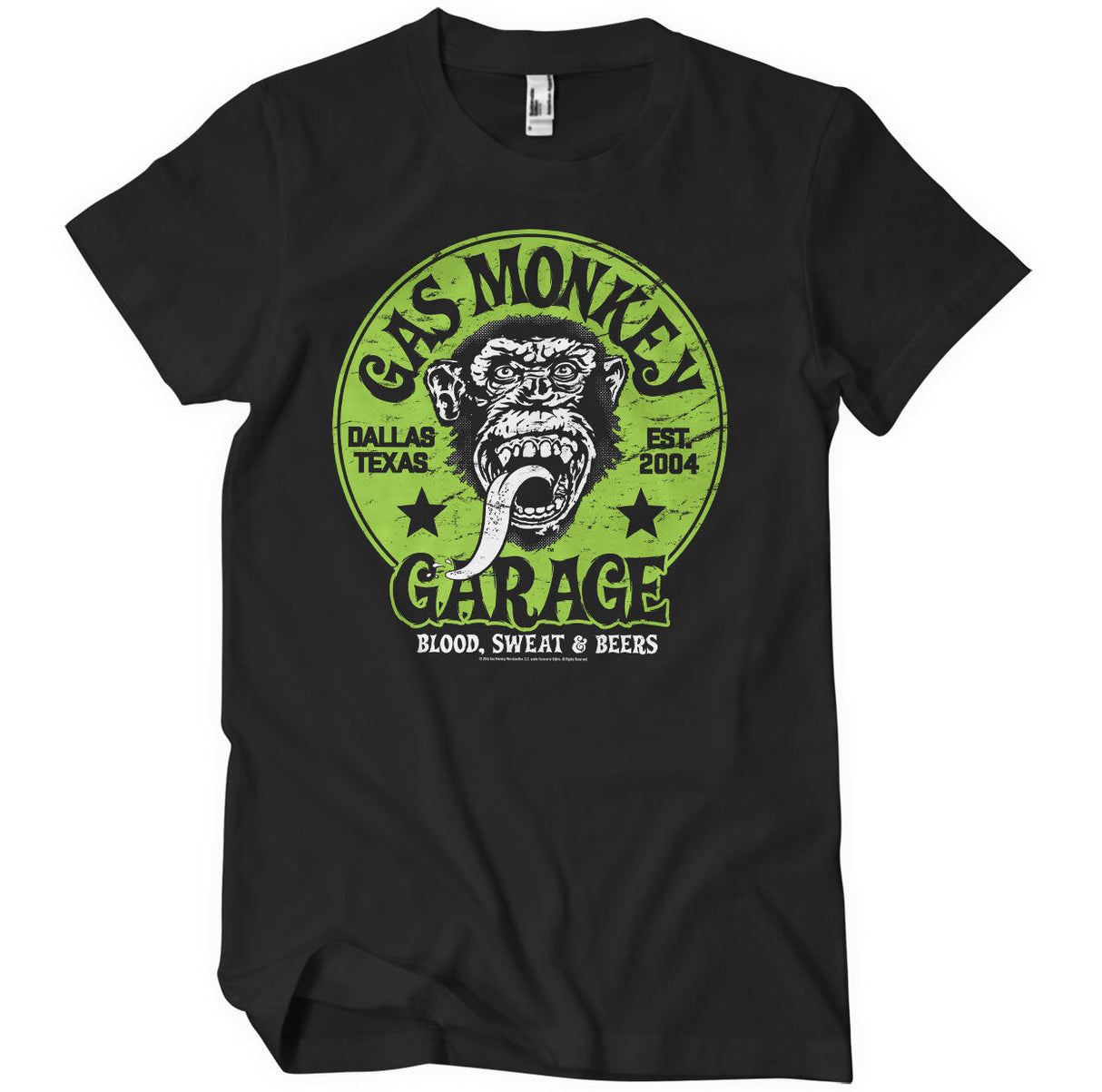 Gas Monkey Garage - Green Logo Mens T-Shirt