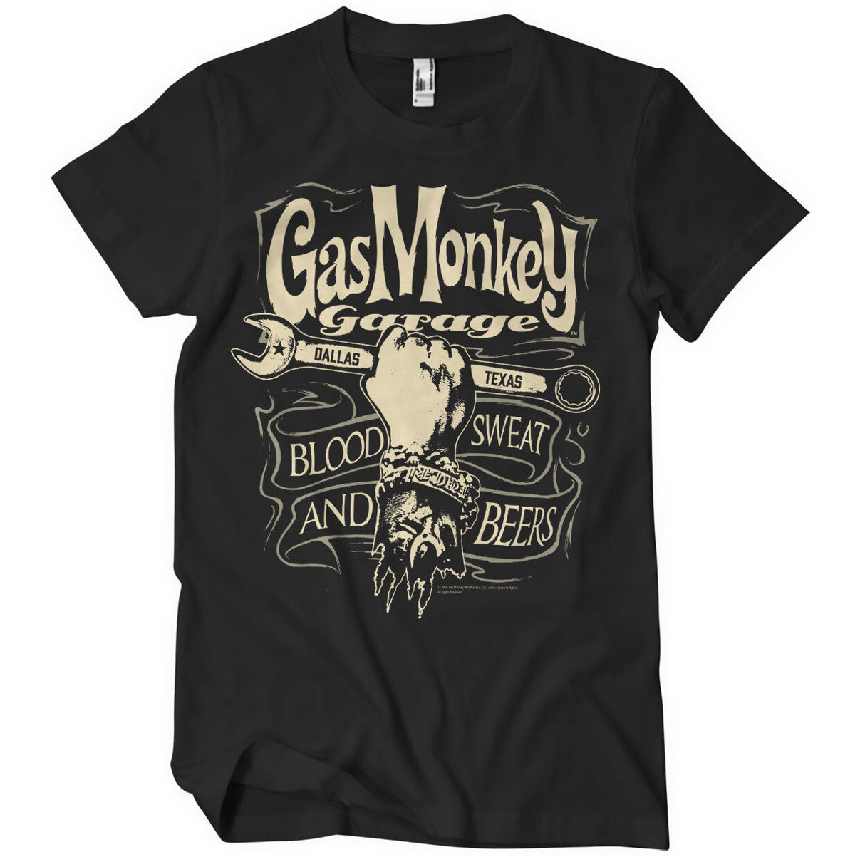 Gas Monkey Garage - Wrench Label Mens T-Shirt