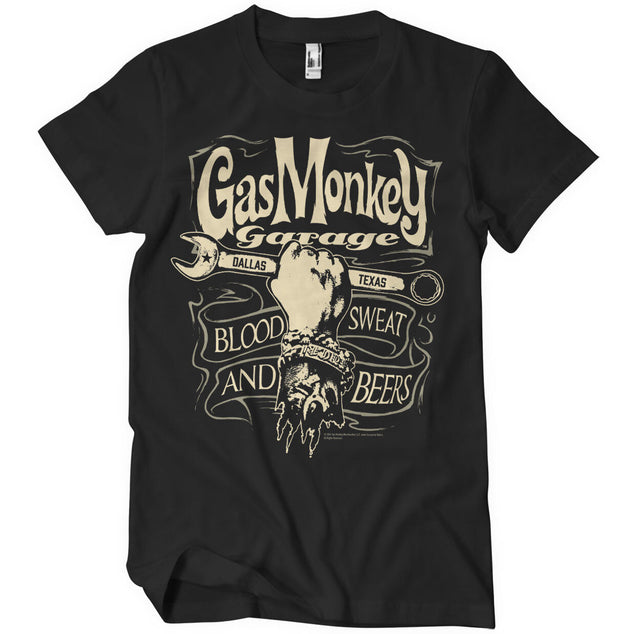 Gas Monkey Garage - Wrench Label Mens T-Shirt