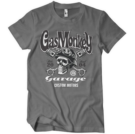 Gas Monkey Garage - Custom Motors Skull Mens T-Shirt