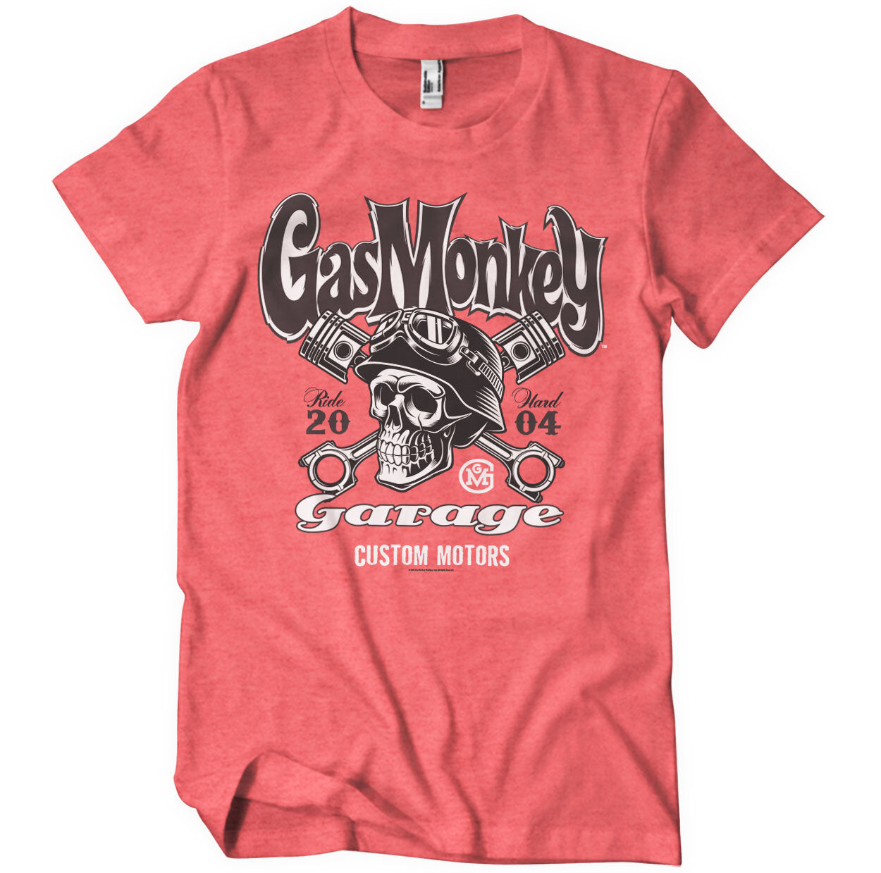 Gas Monkey Garage - Custom Motors Skull Mens T-Shirt