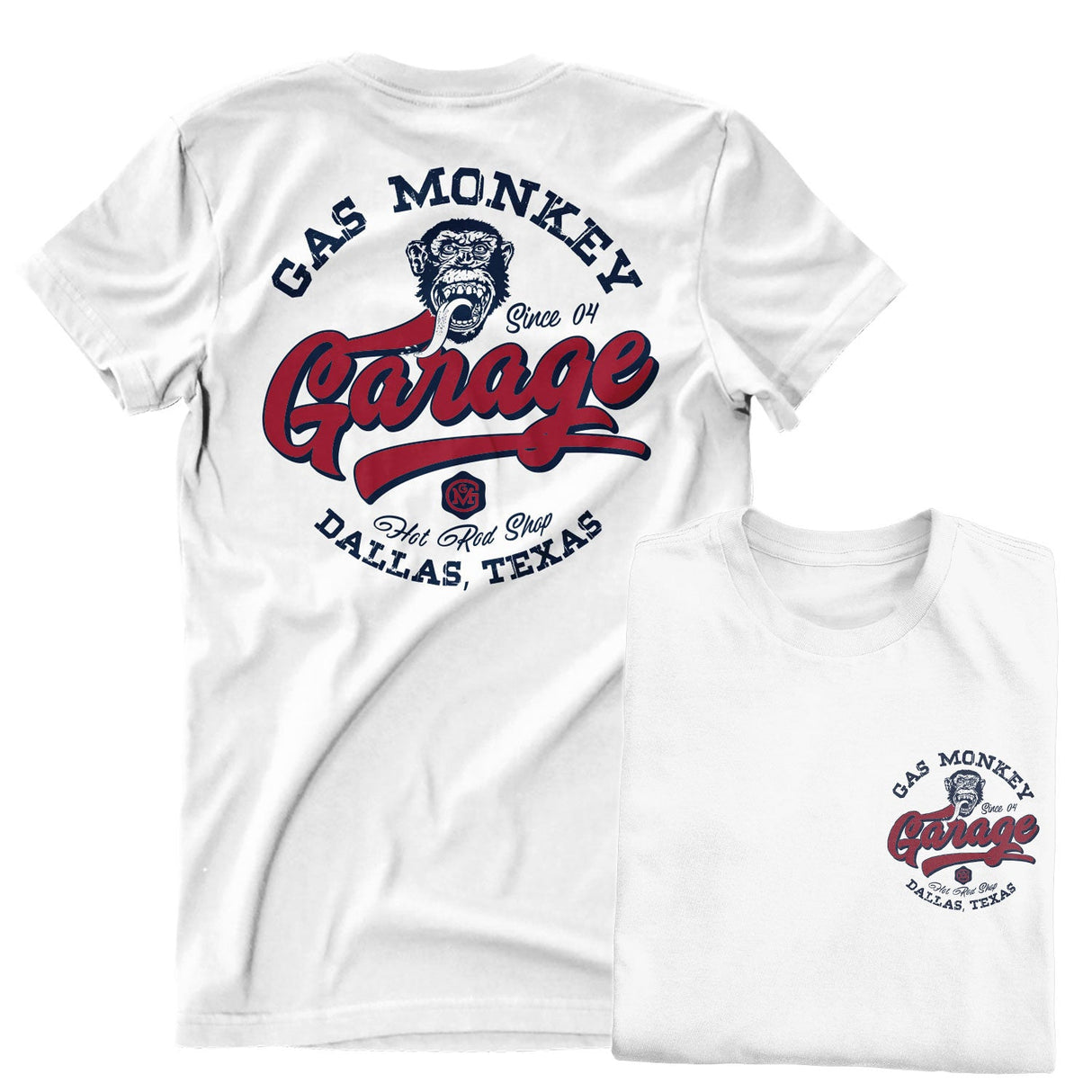 Gas Monkey Garage - Hot Rod Shop Logo Mens T-Shirt