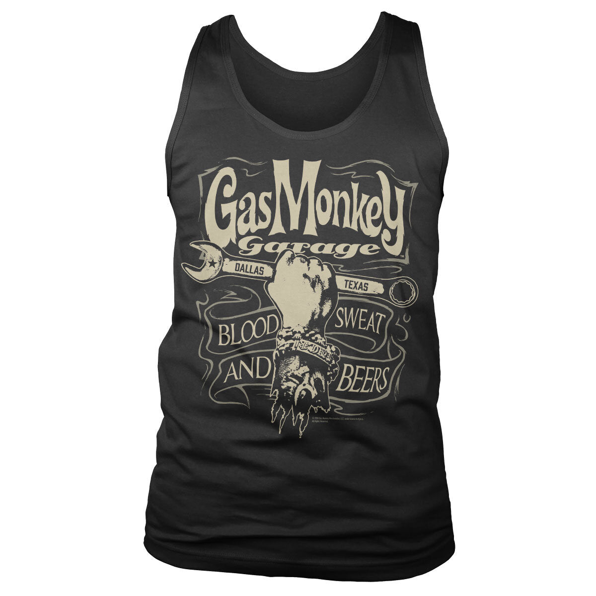Gas Monkey Garage - Wrench Label Mens Tank Top Vest