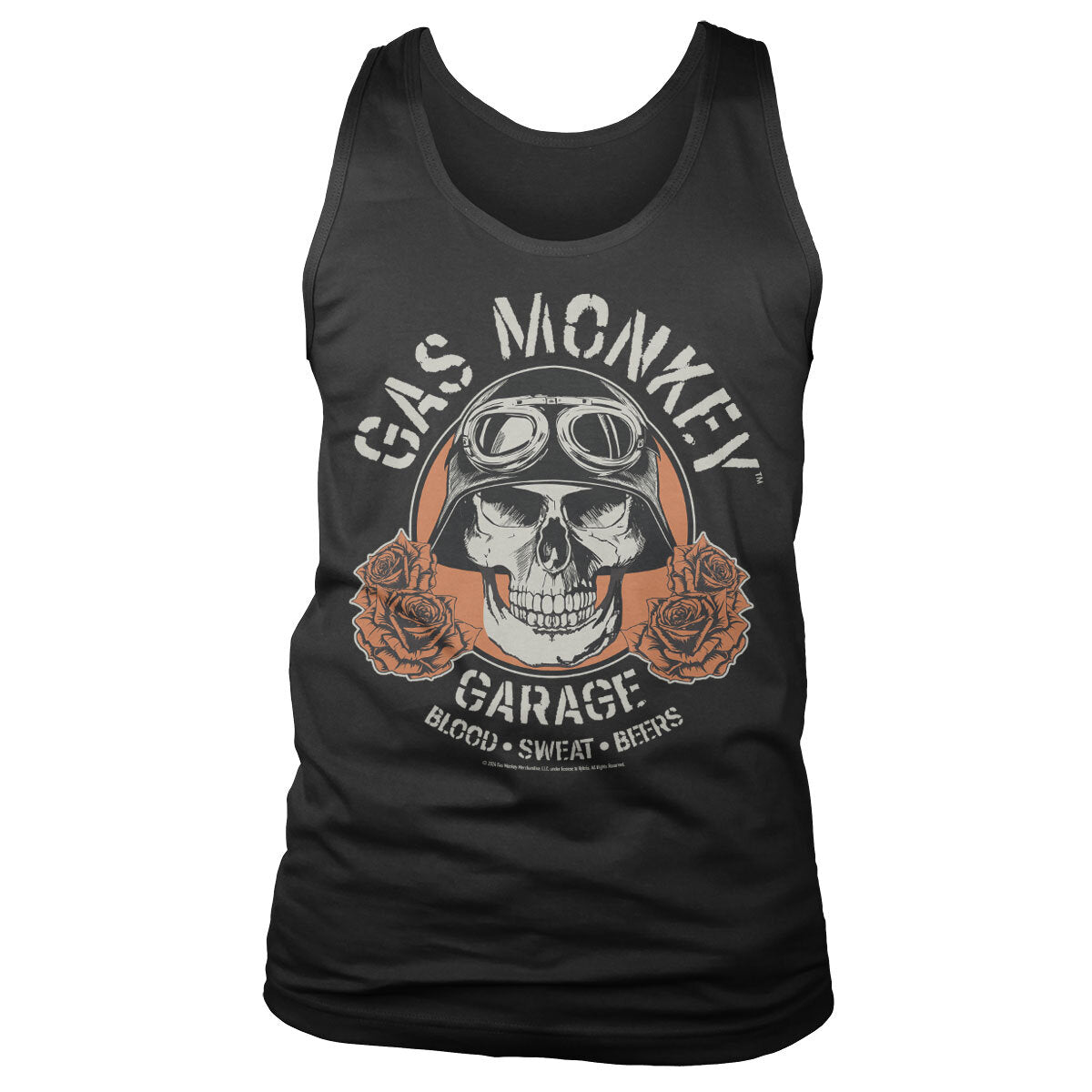 Gas Monkey Garage - Skull Mens Tank Top Vest