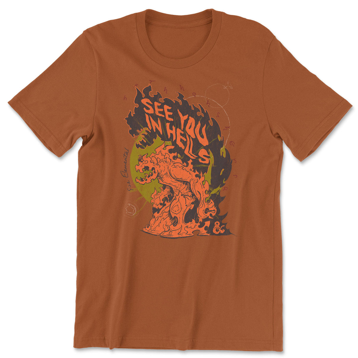 Dungeons & Dragons - D&D - See You In Hells Mens T-Shirt