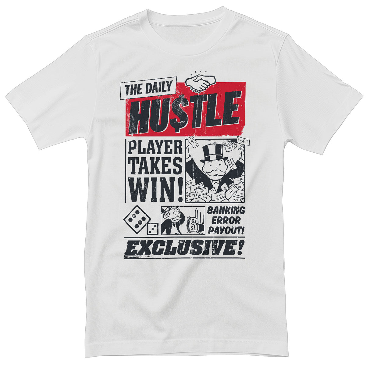Monopoly - The Daily Hustle T-Shirt showcasing - The Daily Hustle design