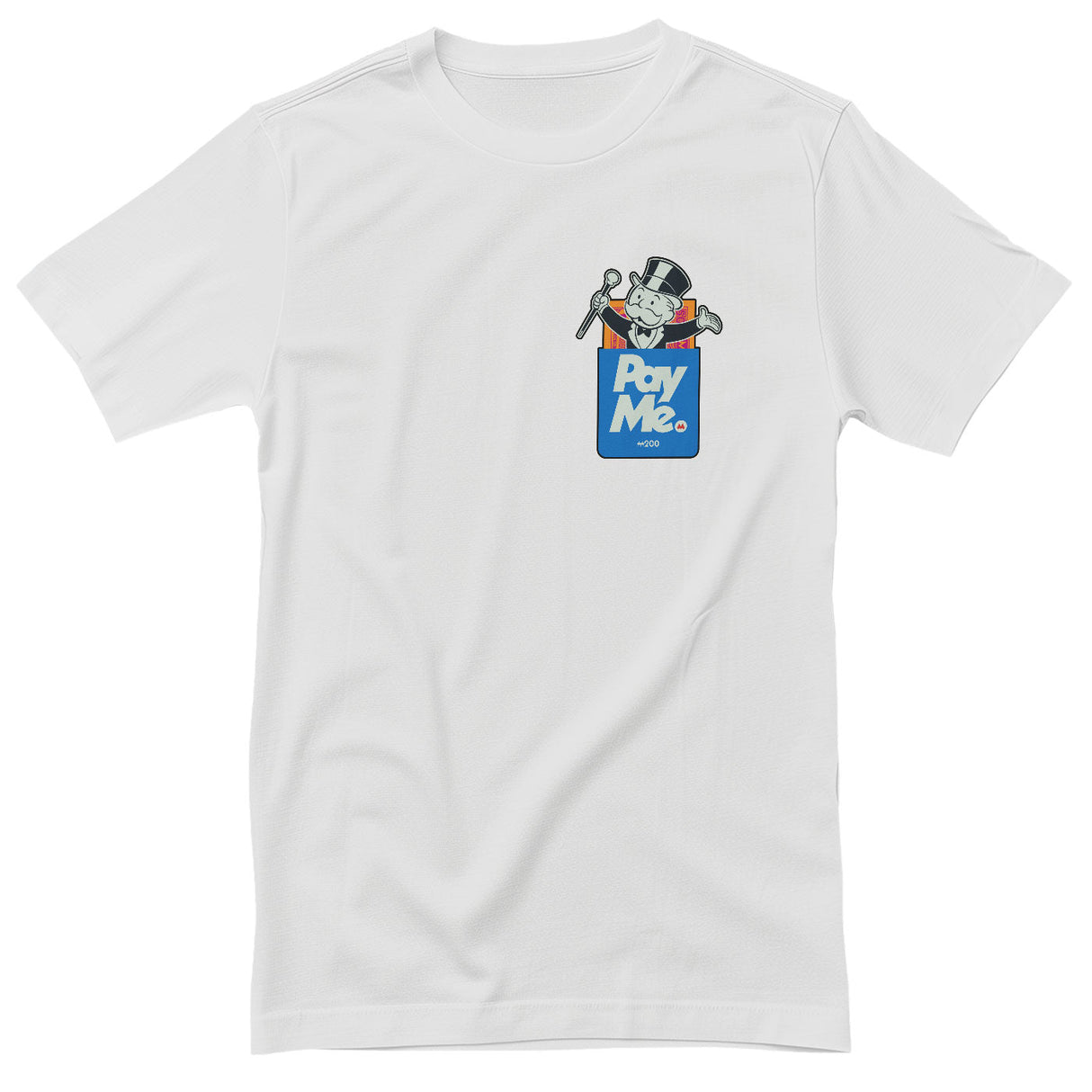 Monopoly - PAY ME T-Shirt showcasing - PAY ME design