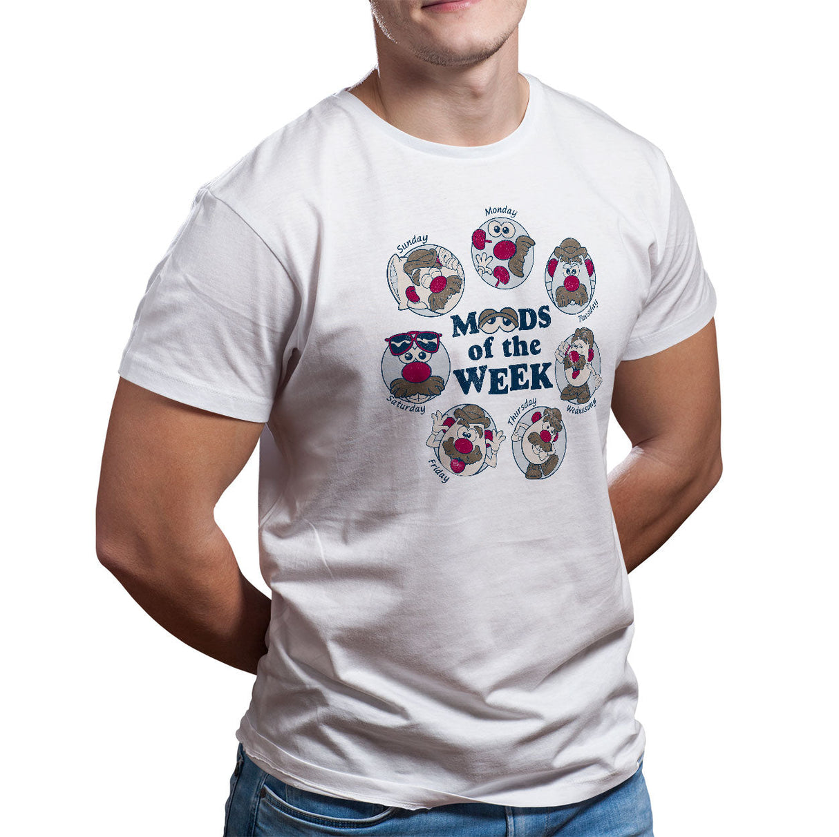 Mr Potato Head - Moods of the Week Mens T-Shirt