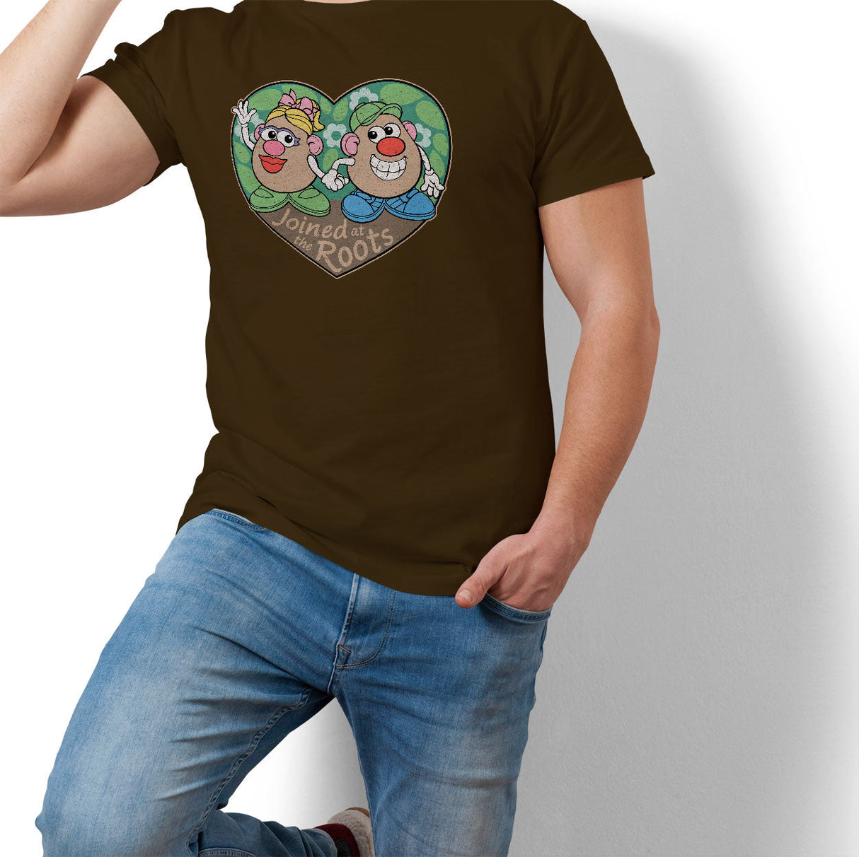 Mr Potato Head - Mr & Mrs Potato Head - Joined at the Roots Mens T-Shirt
