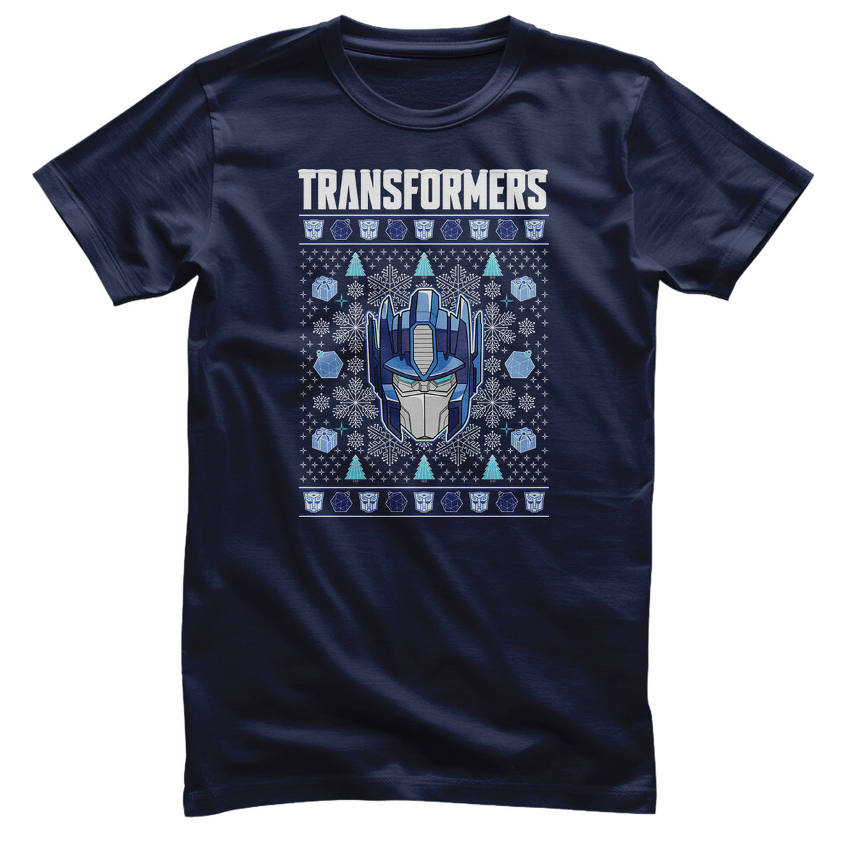 Transformers - Christmas Pattern Mens T-Shirt