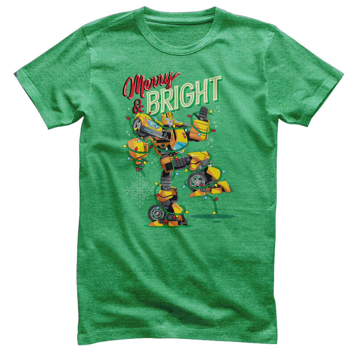Transformers - Merry & Bright Bumblebee Mens T-Shirt