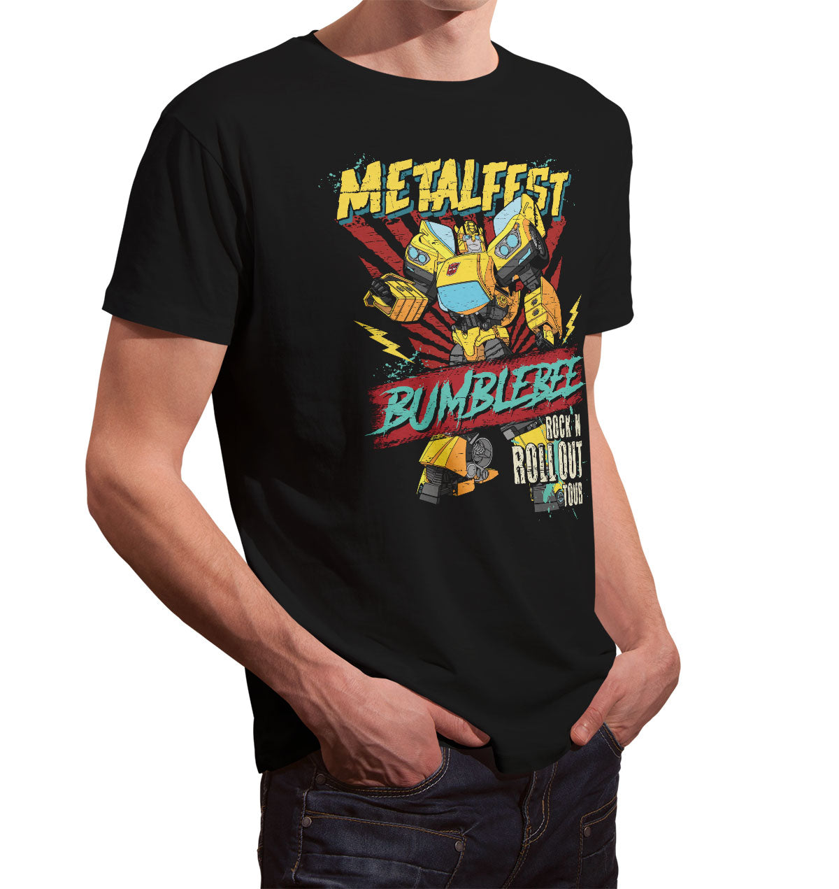 Transformers - Metalfest Bumblebee Mens T-Shirt