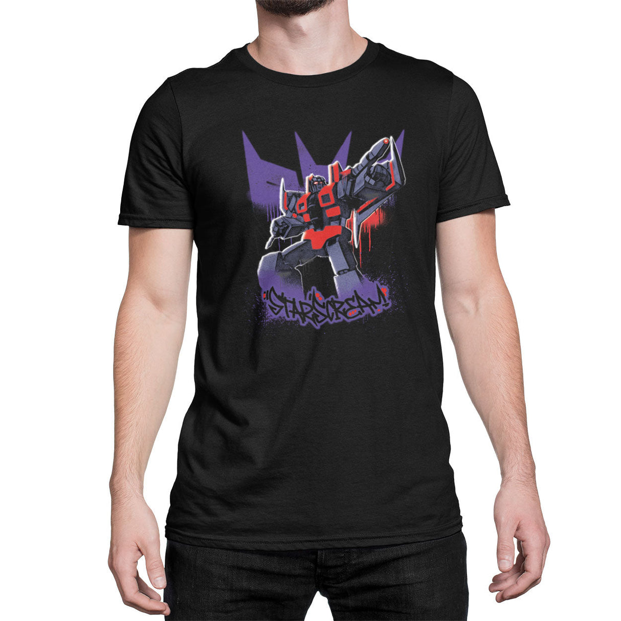 Transformers - Starscream Graffiti Mens T-Shirt