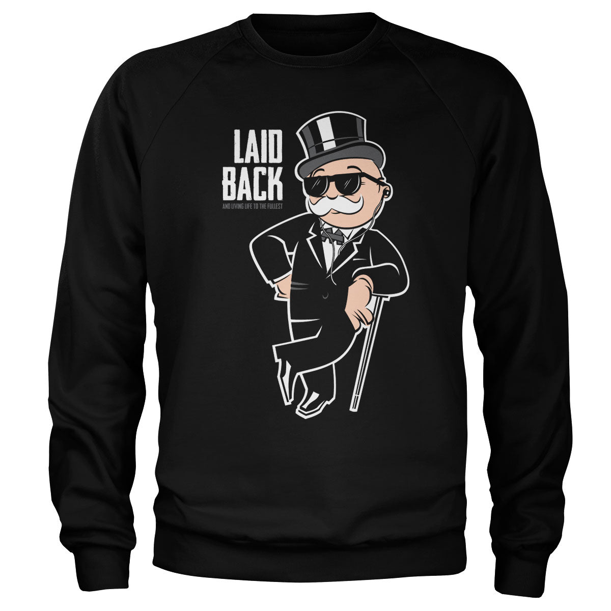 Mr Monopoly - Laid Back Sweatshirt showcasing Mr Monopoly - Laid Back design