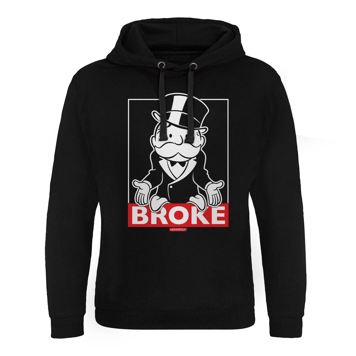 Mr Monopoly - BROKE Epic Hoodie showcasing Mr Monopoly - BROKE design