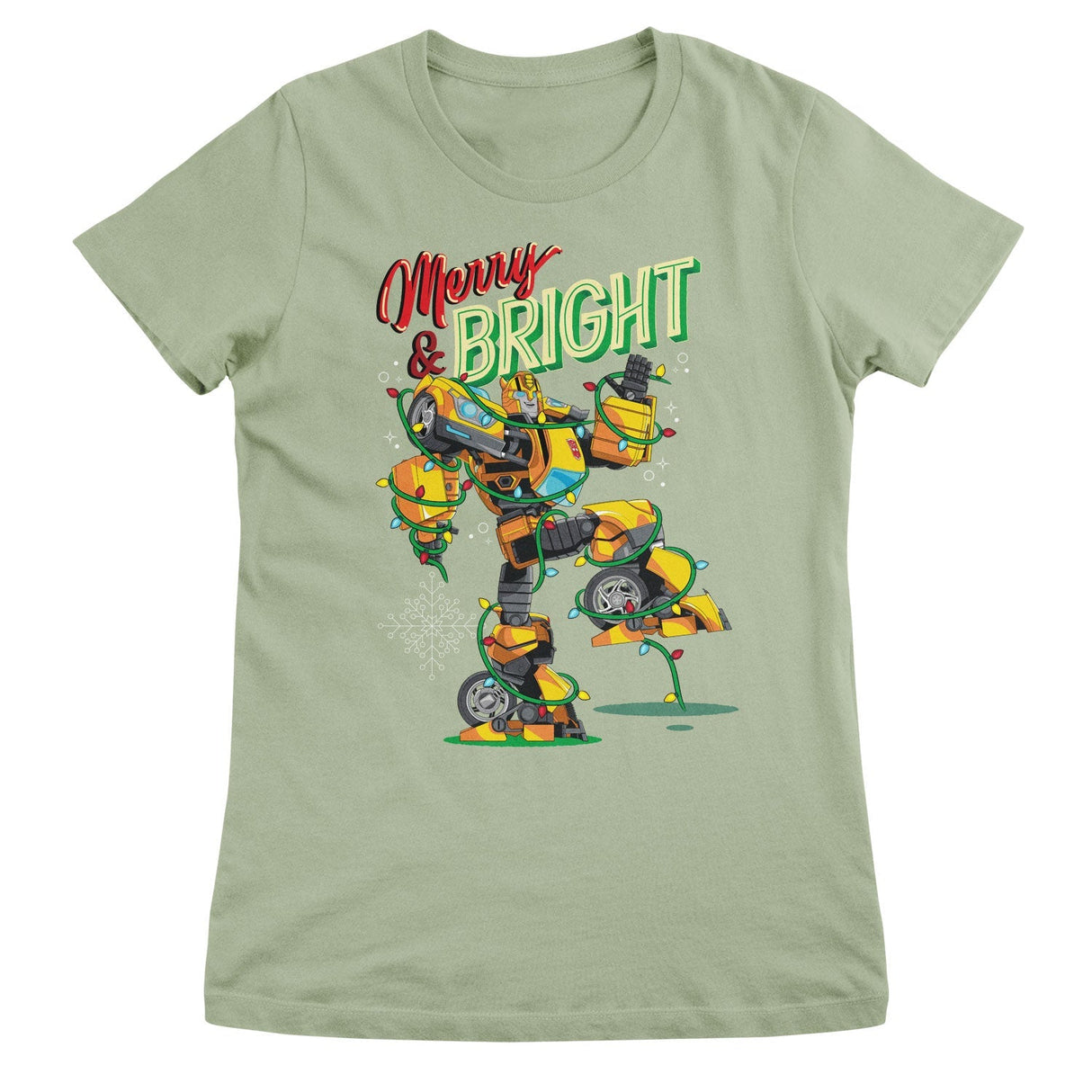 Transformers - Merry & Bright Bumblebee Women T-Shirt