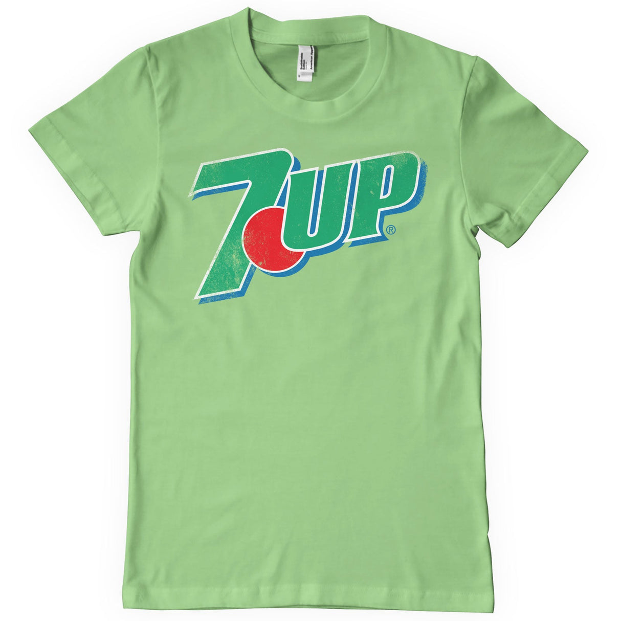 7UP - 7-UP 80s Washed Logo Mens T-Shirt