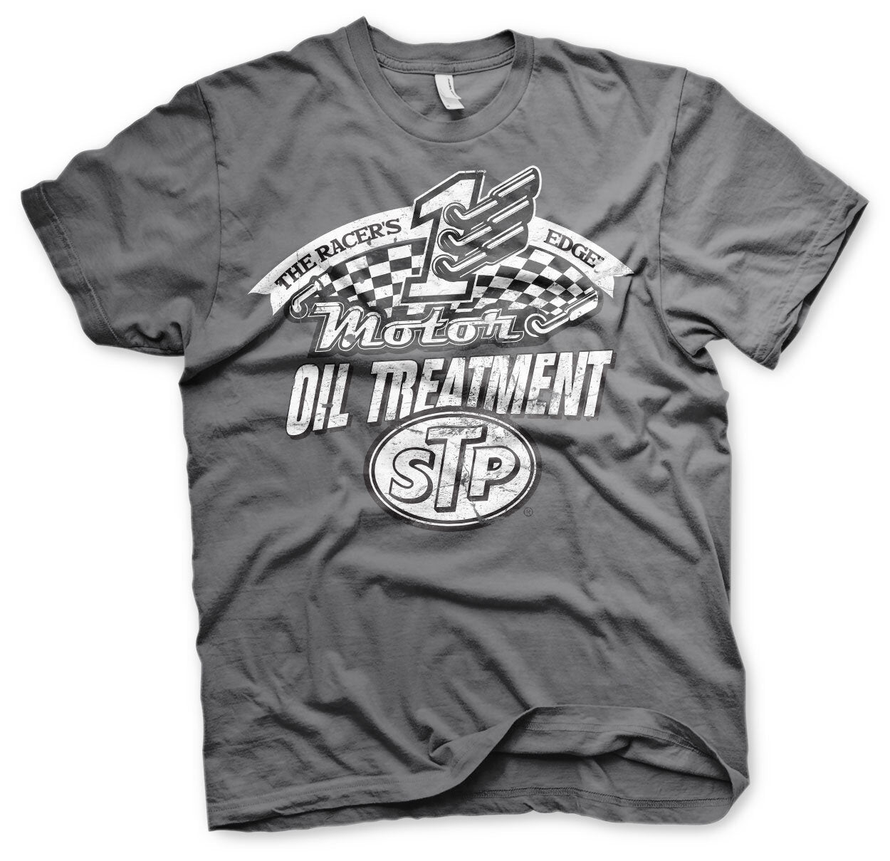STP - Oil Treatment Distressed Mens T-Shirt