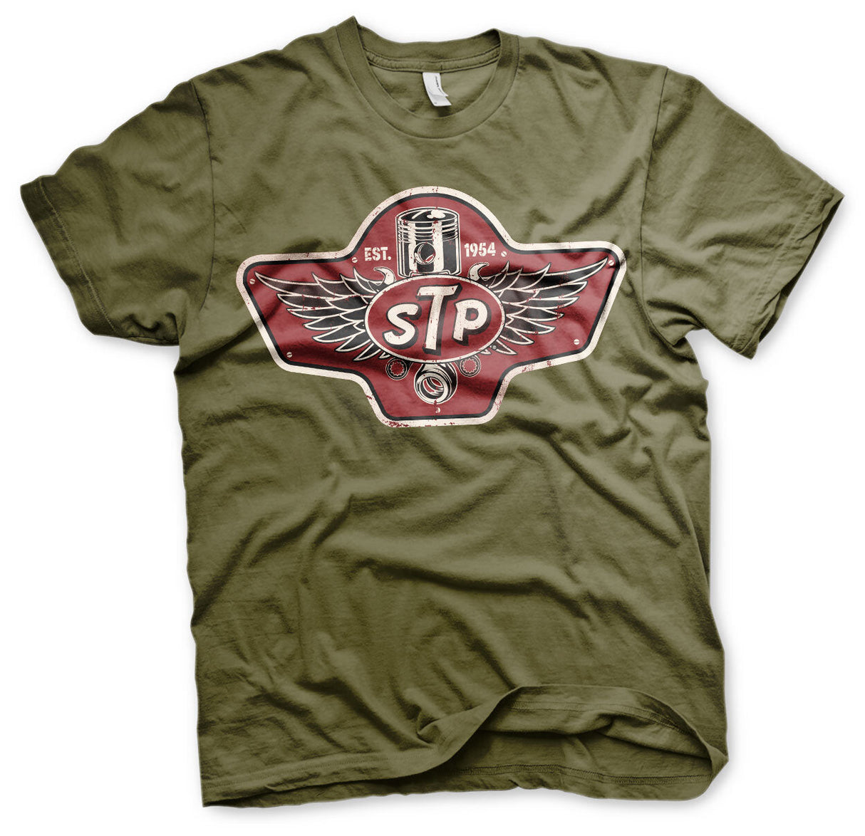STP - Piston Emblem Mens T-Shirt