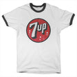 Vintage 7-UP Logo Ringer Tee showcasing Vintage 7-UP Logo Ringer Tee design