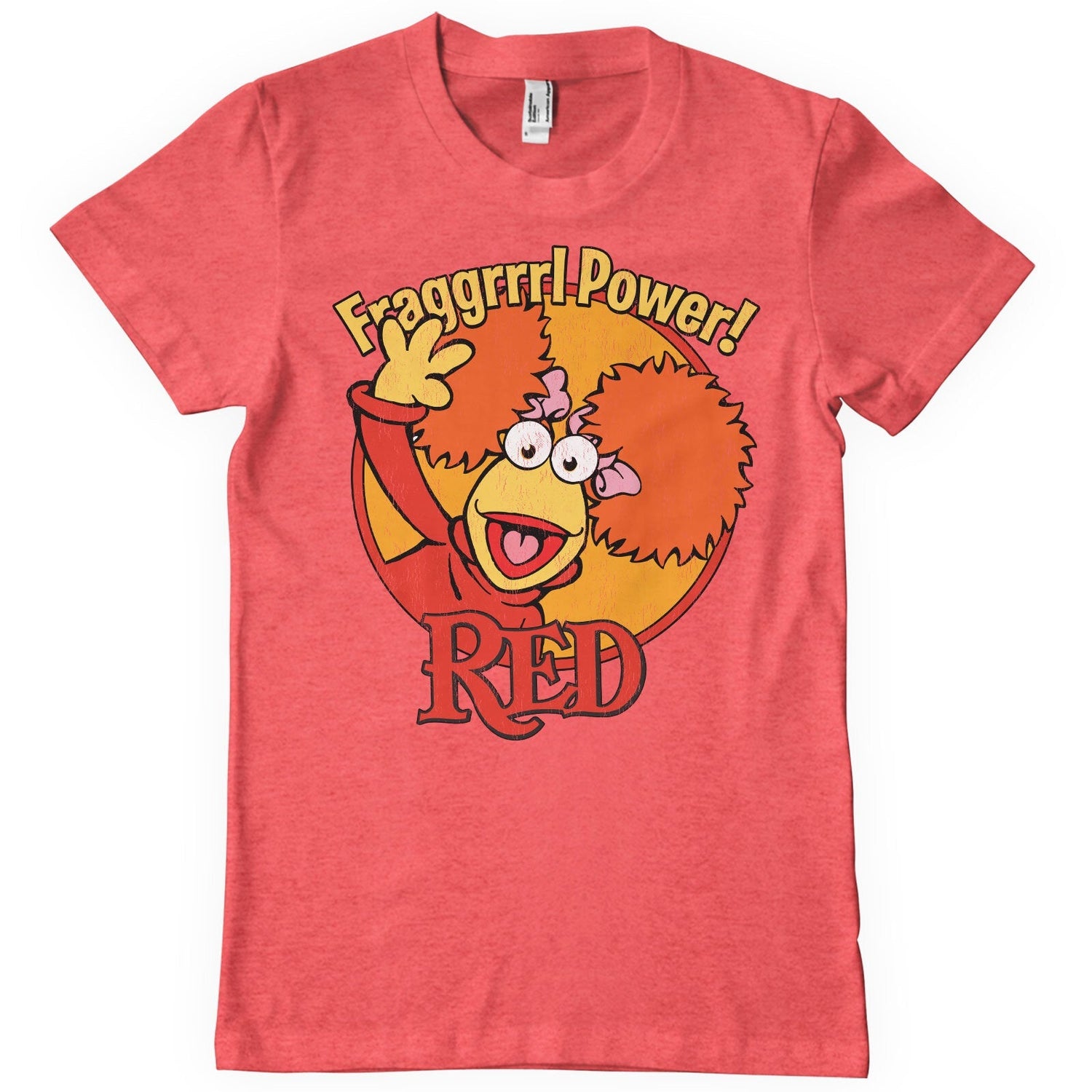 Fraggle Rock - Red - Fragggrrrl Power Mens T-Shirt